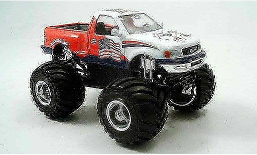 Ford F-150 Pickup 1/43 Yat Ming F 150 Monster Truck white red 1997 diecast model cars