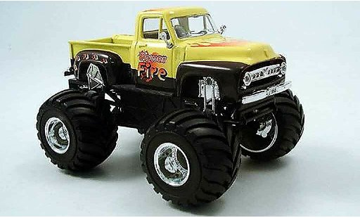 Ford F-100 Monster Truck 1/43 Yat Ming 00 yellow black 1953 diecast model cars