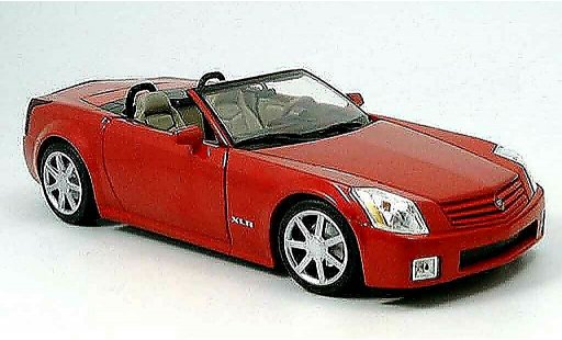 Cadillac XLR roadster 1/18 Hot Wheels red diecast model cars