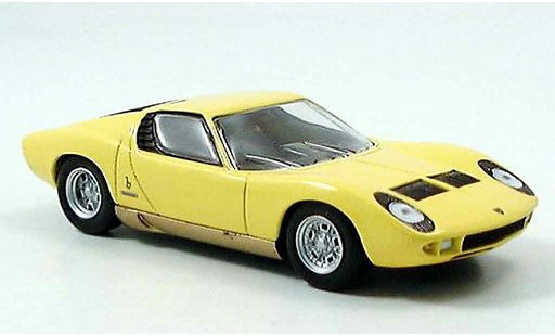 Lamborghini Miura Base 1/43 Del Prado yellow diecast model cars