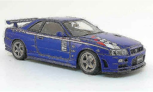 Nissan Skyline R34 1/18 Autoart gt-r nismo sports resetting blue diecast model cars