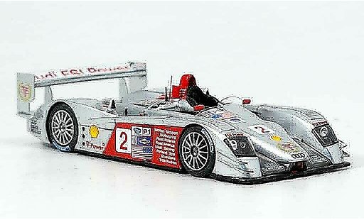 Audi R8 lms 1/43 Spark 2006 No.2 winner Lime Rock Park ALMS diecast model cars