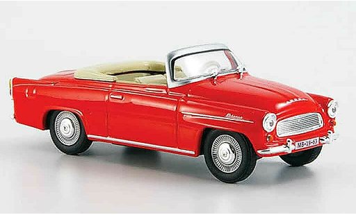 Skoda Felicia Roadster 1/43 Abrex red diecast model cars