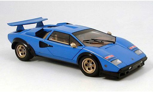 Lamborghini Countach LP 500 1/18 Kyosho s blue diecast model cars