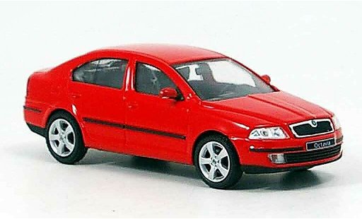 Skoda Octavia Base 1/43 Abrex red diecast model cars