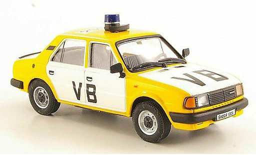 Skoda 120 Base 1/43 Abrex L VB white/yellow 1986 diecast model cars