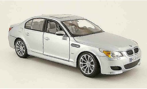 Bmw M5 berline 1/18 Maisto E60 grey blue diecast model cars