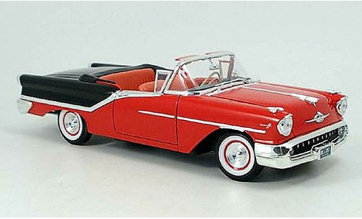 Oldsmobile Super 88 Base 1/18 Yat Ming red black 1957 diecast model cars