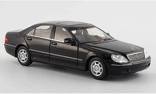 Mercedes Classe S Base 1/43 Minichamps (W 220) black 1998 diecast model cars