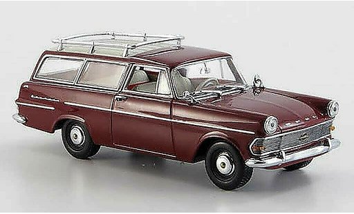 Opel Rekord P2 1/43 Minichamps Caravan red 1960 diecast model cars