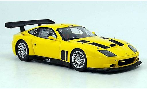 Ferrari 575 GTC 1/18 Kyosho yellow 2004 diecast model cars