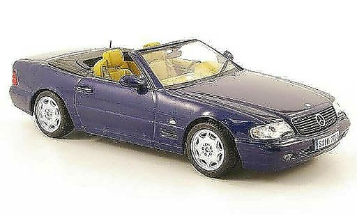 Mercedes 500 Base 1/43 Minichamps (R129) blue diecast model cars