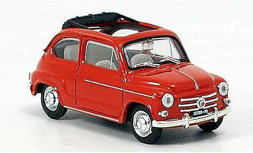 Fiat 600 D 1/43 Brumm openred 1960 diecast model cars
