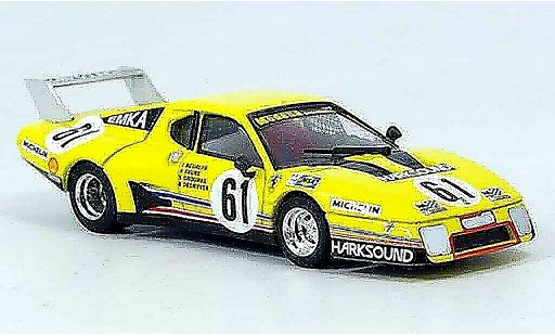 Ferrari 512 BB 1/43 Brumm no.61 beurlys le mans 1979 diecast model cars