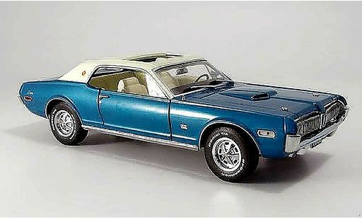 Mercury Cougar XR7 1/18 Sun Star xr7g blue white 1968 diecast model cars