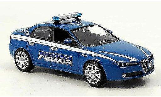 Alfa Romeo 159 polizia 1/43 Norev police police italien 2005 diecast model cars
