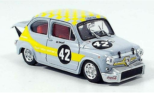 Fiat Abarth 1000 Berlina Corsa 1/43 Brumm No.42 Swart dritter Zandvoort 1969 diecast model cars