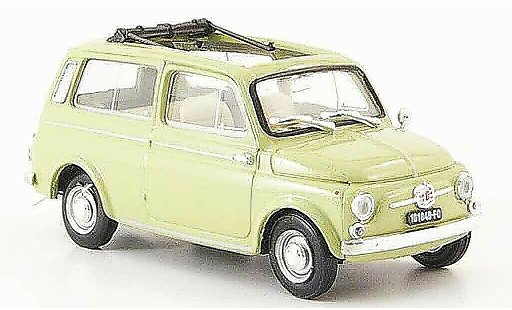 Fiat 500 D 1/43 Brumm green 1960 diecast model cars