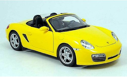 Porsche 718 S 1/18 Welly yellow 2009 diecast model cars