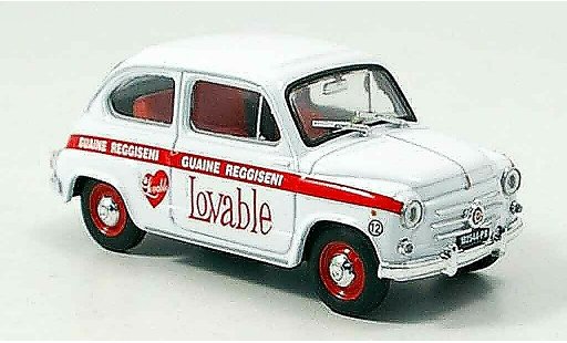 Fiat 600 Berlina 1/43 Brumm Intimo Lovable 1960 diecast model cars