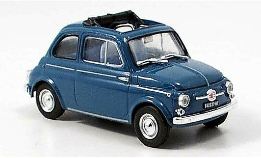 Fiat 500 D 1/43 Brumm blue 1960 diecast model cars
