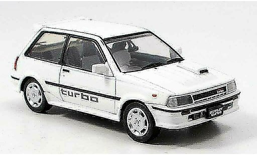 Toyota Starlet Turbo S 1/43 Aoshima white 1986 diecast model cars