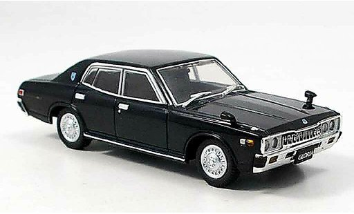 Nissan Gloria 2000 GL-E 1/43 Aoshima GL E black 1977 diecast model cars
