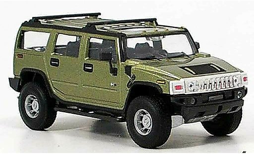 Hummer H2 Base 1/43 Cararama green diecast model cars