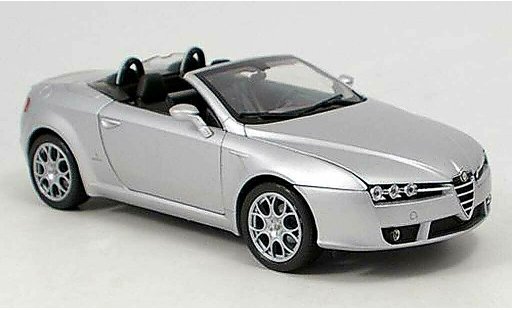 Alfa Romeo Spider Brera cabriolet 1/18 Welly grey 2007 diecast model cars