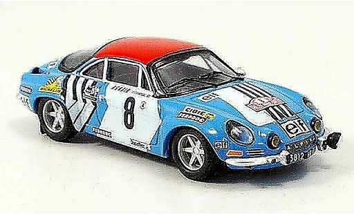 Alpine A110 rallye 1/43 Trofeu no.8 nicolas laverne monte carlo 1975 diecast model cars