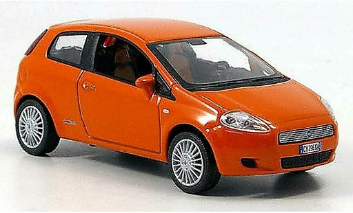 Fiat Grande Punto Berlina 1/43 Norev orange 3-portes 2005 diecast model cars
