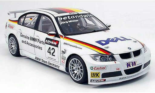 Bmw 320 WTCC 1/18 Autoart E90 si no.42 j.muller 2006 diecast model cars