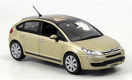 Citroen C4 Berline 1/43 Norev Saloon beige 5-portes 2004 diecast model cars