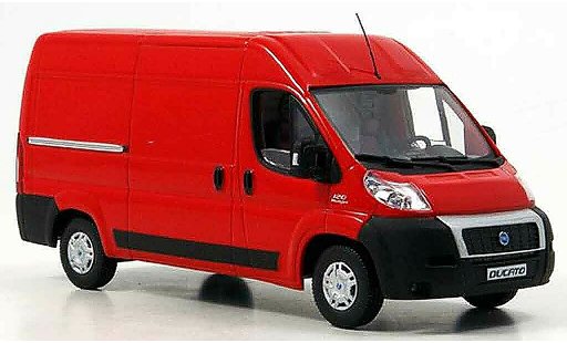 Fiat Ducato Kasten 1/43 Norev red Van 2006 diecast model cars