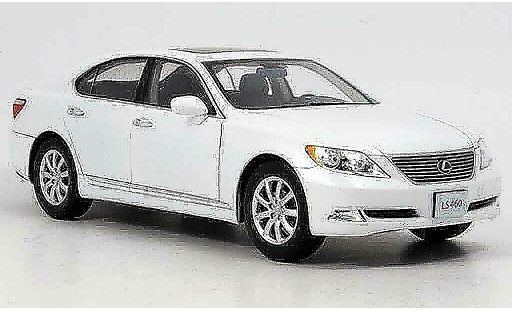 Lexus LS 460 1/18 Kyosho white 2007 diecast model cars