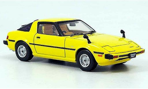 Mazda RX7 1978 1/43 Ebbro Savanna yellow diecast model cars