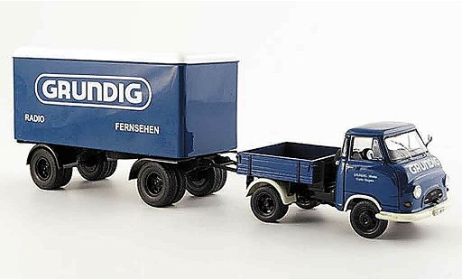 Hanomag Kurier Kastenwagen 1/43 Schuco Enser greendig avec vanhanger diecast model cars