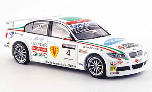 Bmw 320 WTCC 1/43 Minichamps Zanardi Team Italien Spanien 2007 diecast model cars