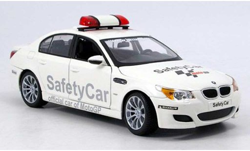 Bmw M5 safety car 1/18 Maisto E60 moto gp white diecast model cars