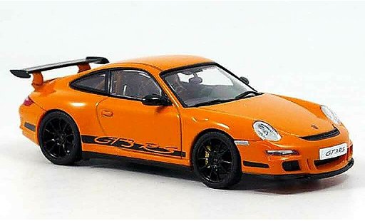 Porsche 911 GT3 RS 1/43 Autoart orange black diecast model cars