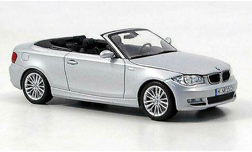 Bmw 125 E88 1/43 Minichamps d Convertible grey diecast model cars