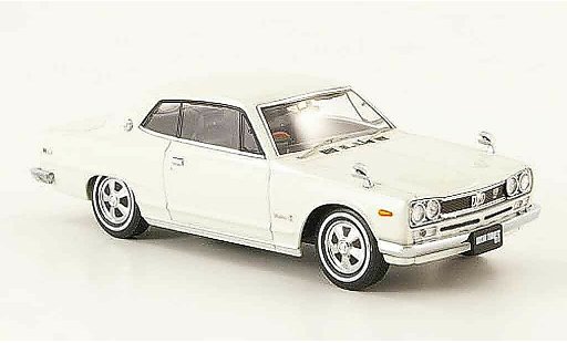 Nissan Skyline 2000 1/43 Ebbro GT (C10) Hardtop white 1971 diecast model cars