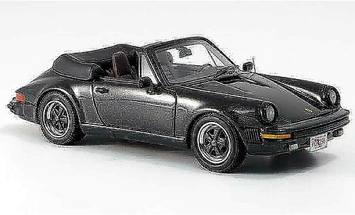 Porsche 911 Cabriolet 1/43 Neo Carrera Convertible black US Version 1985 diecast model cars
