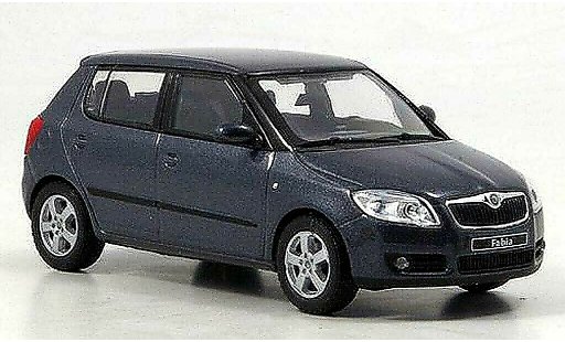 Skoda Fabia II 1/43 Abrex anthracite 2007 diecast model cars