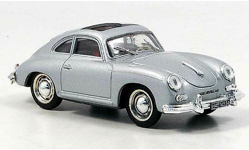 Porsche 356 1952 1/43 Brumm Coupe grey metallisee geoffnetes Schieberoof diecast model cars