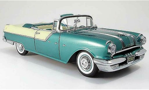 Pontiac Star Chief Base 1/18 Sun Star green white 1955 diecast model cars