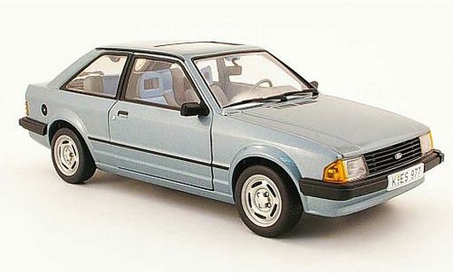 Ford Escort GL 1/18 Sun Star grey blue 1981 diecast model cars