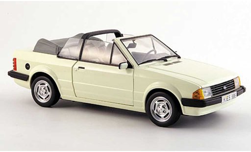 Ford Escort GL 1/18 Sun Star cabriolet cremewhite 1984 diecast model cars