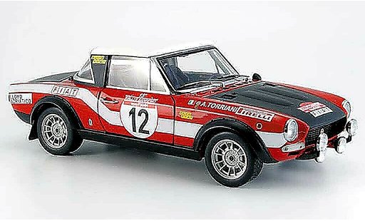 Fiat 124 Abarth 1/18 Sun Star no. 12 rallye san remo 1973 diecast model cars