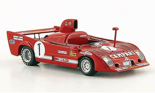 Alfa Romeo 33.3 tt12 1/43 Minichamps 1975 tt 12 no.1 team wkrt winner coppa florio diecast model cars